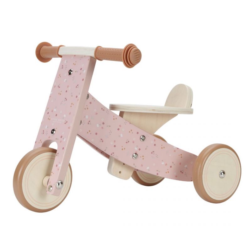 Dreirad Little Dutch rosa Holz