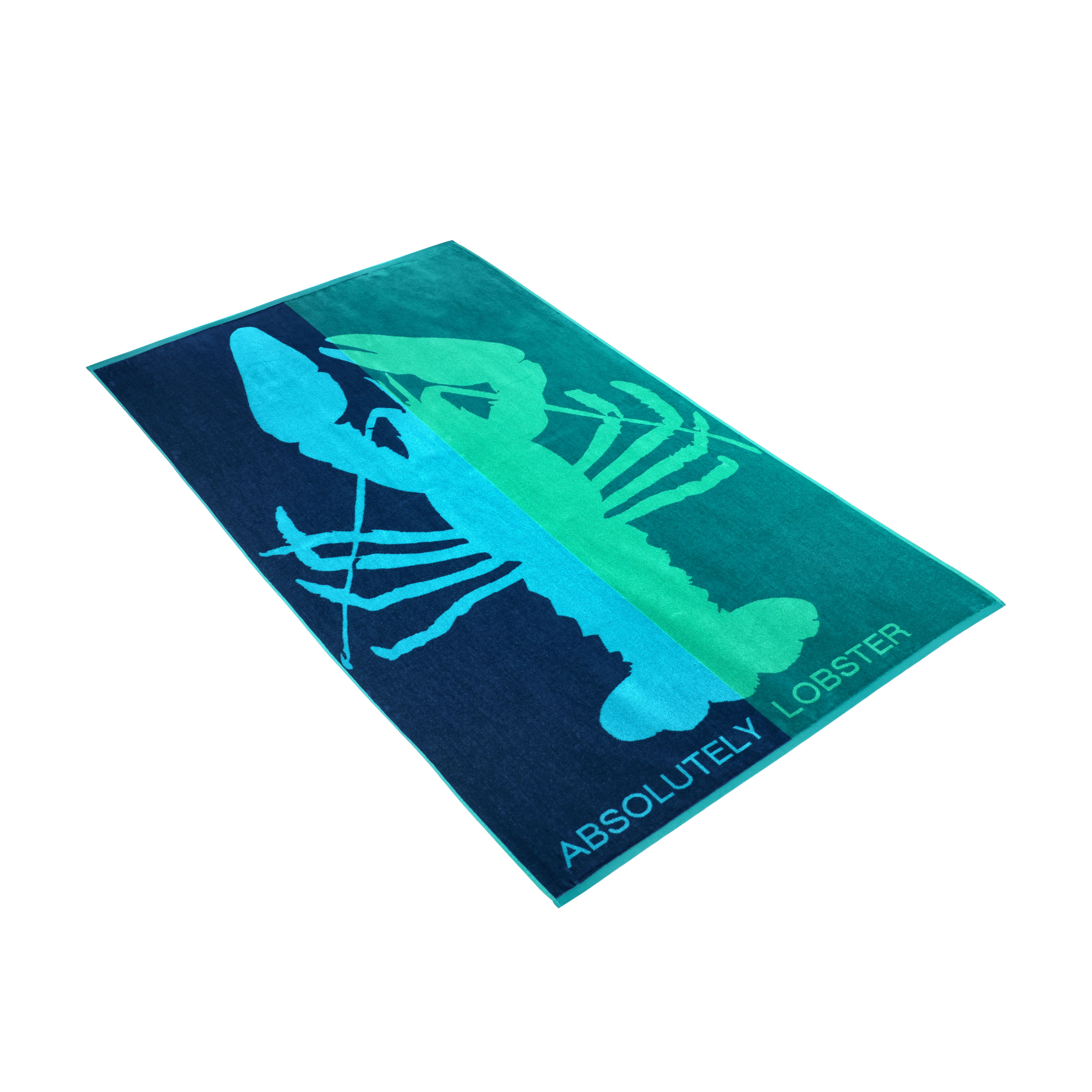 Strandtuch Absolutely Lobster blau Baumwolle