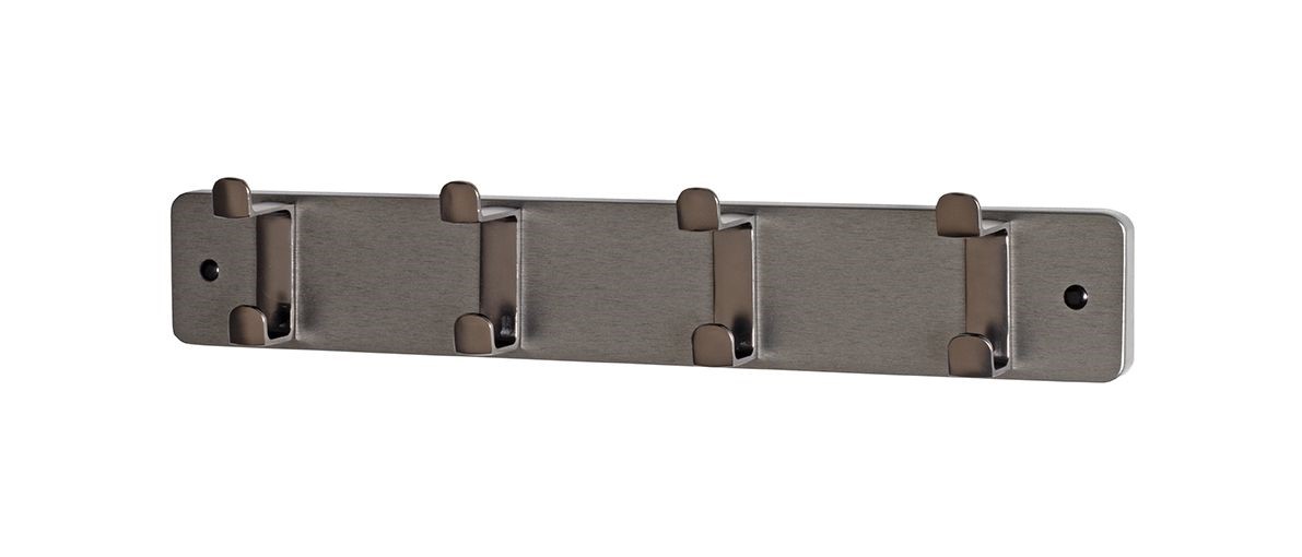 Wandgarderobe Freddy grau MDF Metall