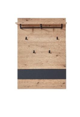 Garderobenpaneel Memphis grau braun Eiche