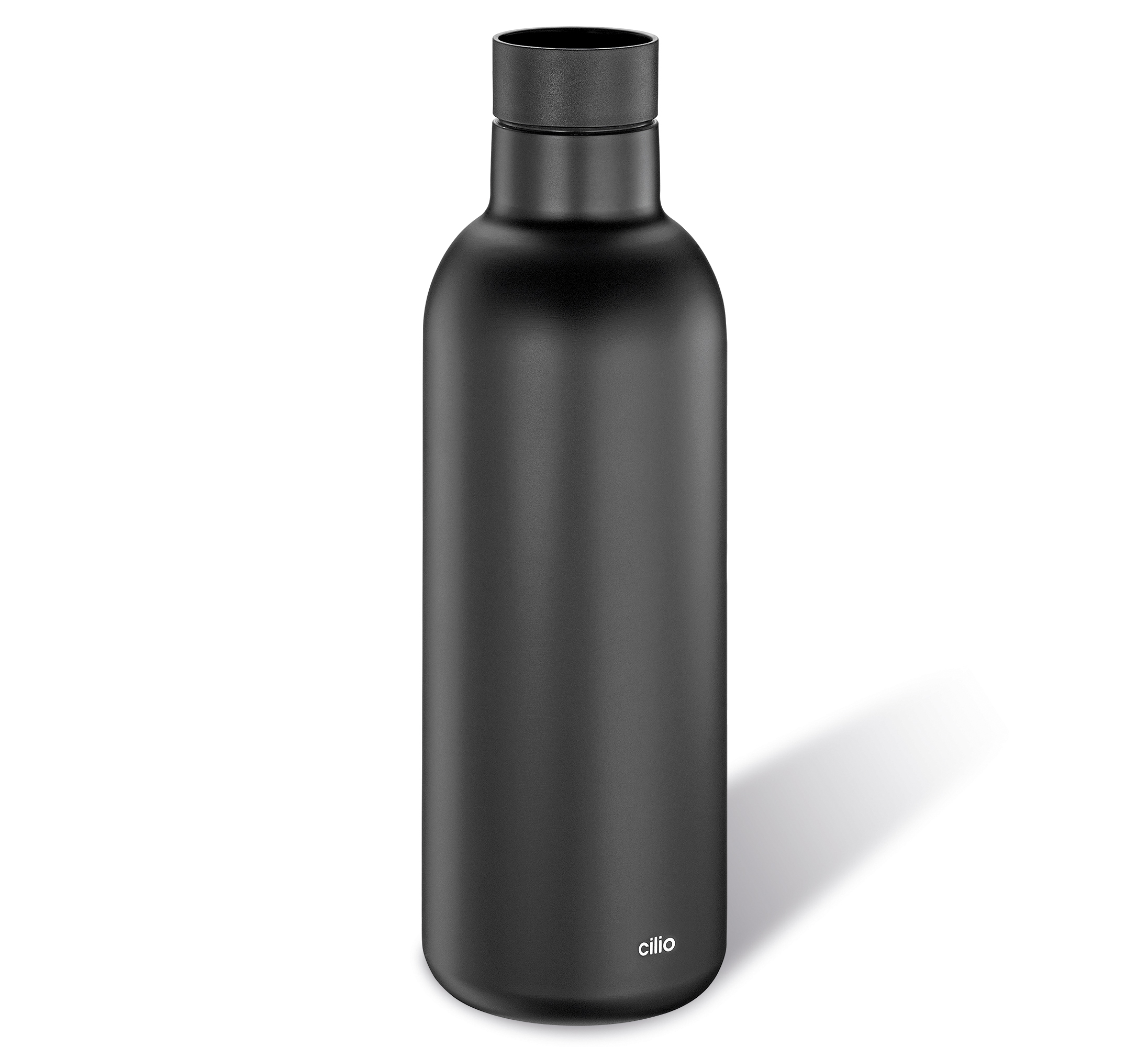 Isoliertrinkflasche Deluxe schwarz Edelstahl