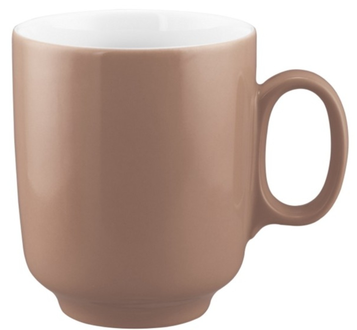 Henkelbecher Sento Home Pure Colors braun Porzellan