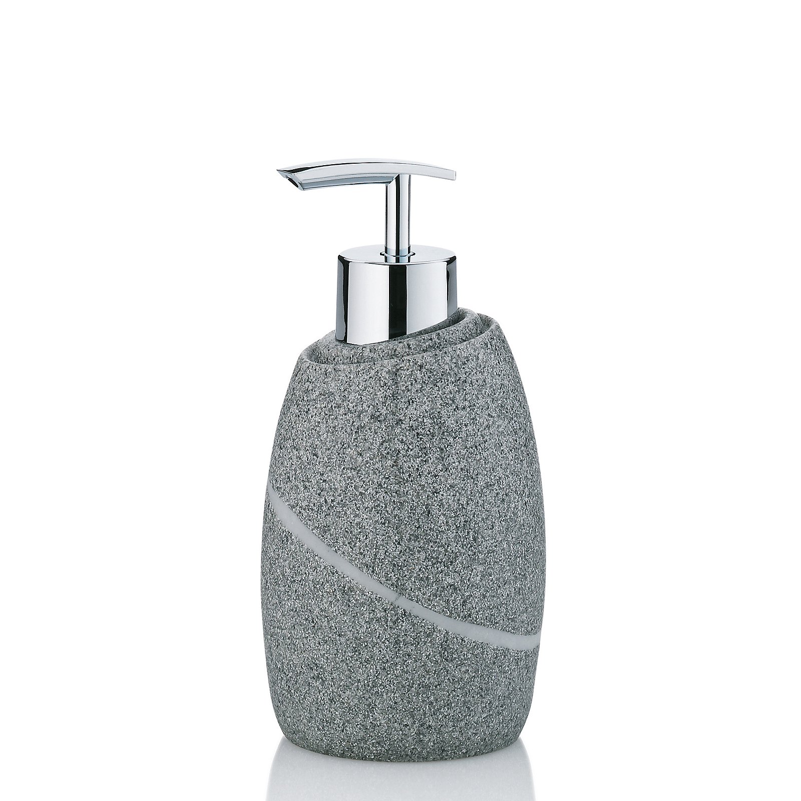 Seifenspender Talus grau Polyresin