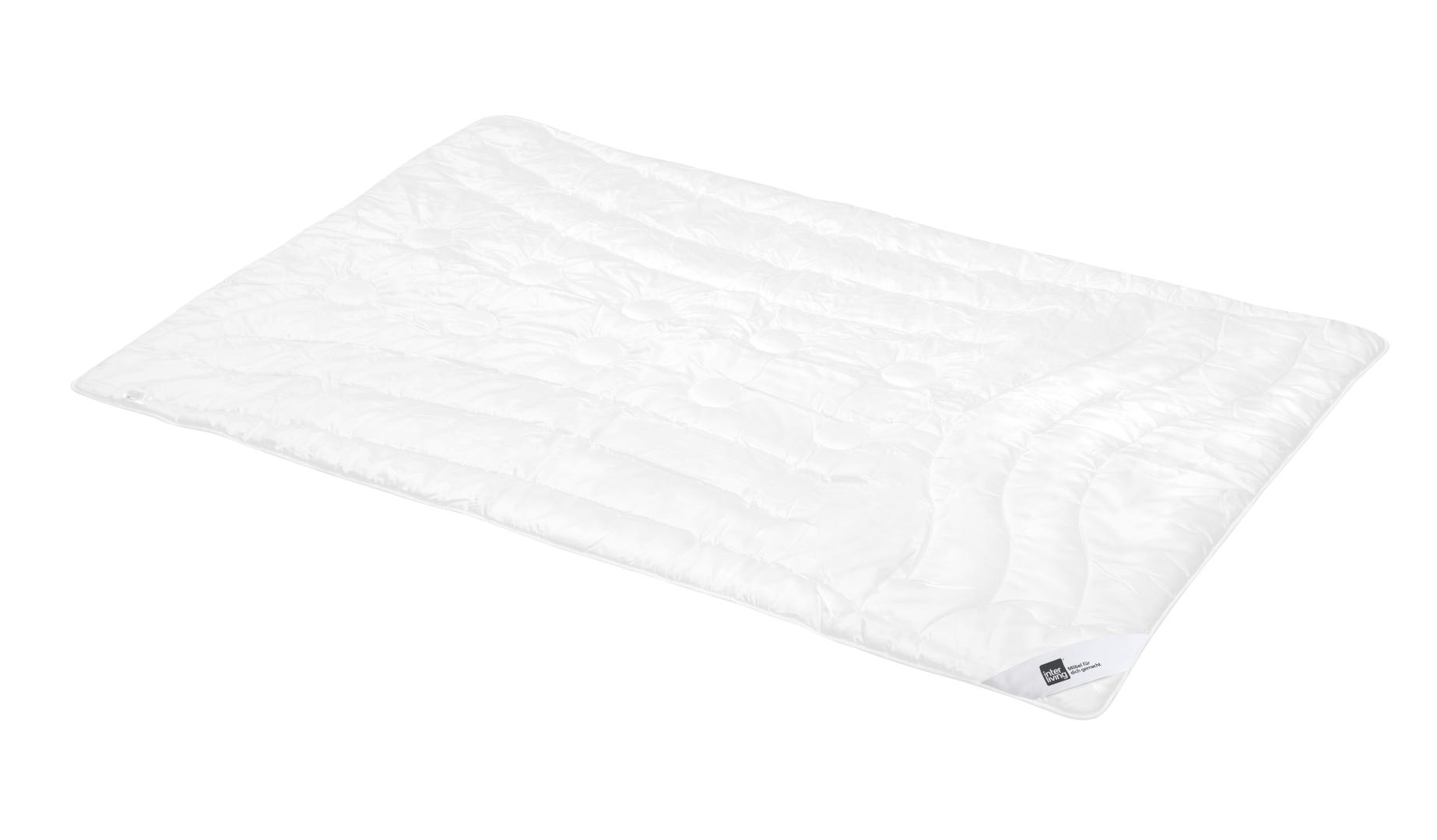 Monodecke INTERLIVING 9206 Edelbattist weiß Stoff