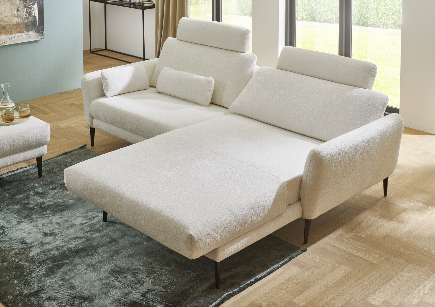 Divano angolare MM-ZE1191 tessuto naturale