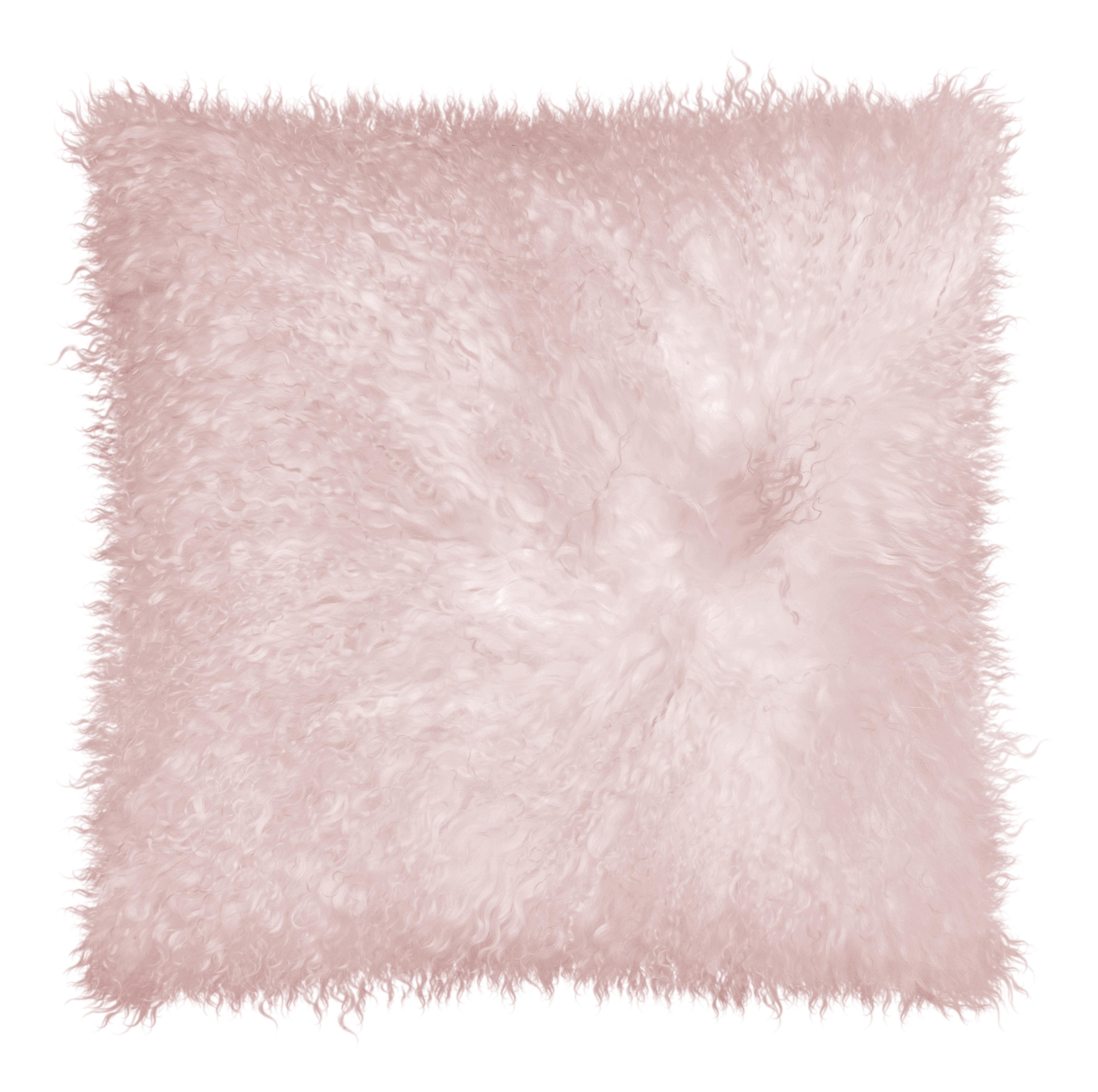 Copricuscino Pamina rose in vera pelliccia