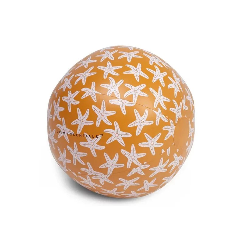 Strandball Sea Star braun PVC