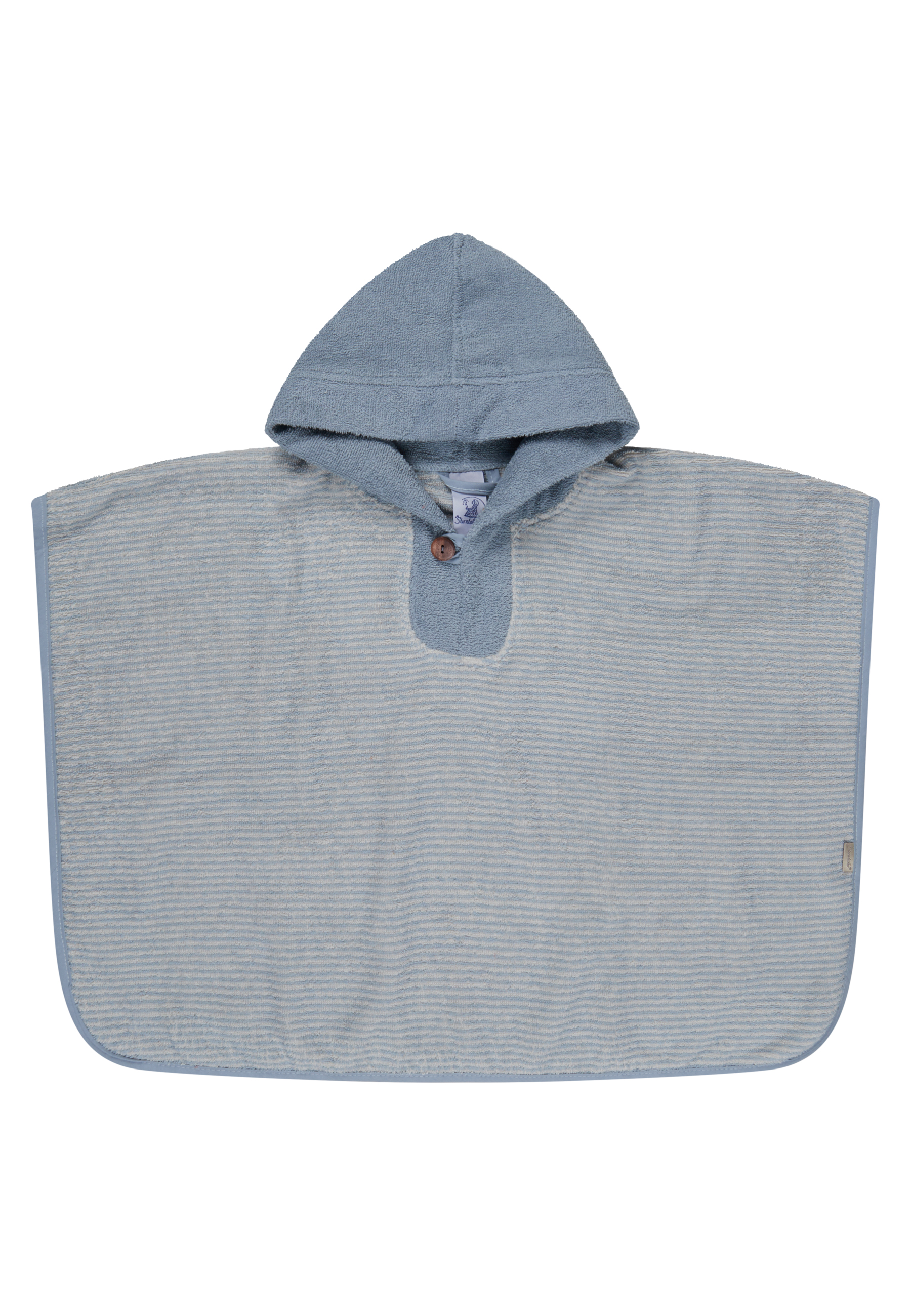 Badeponcho Filou graublau Baumwolle
