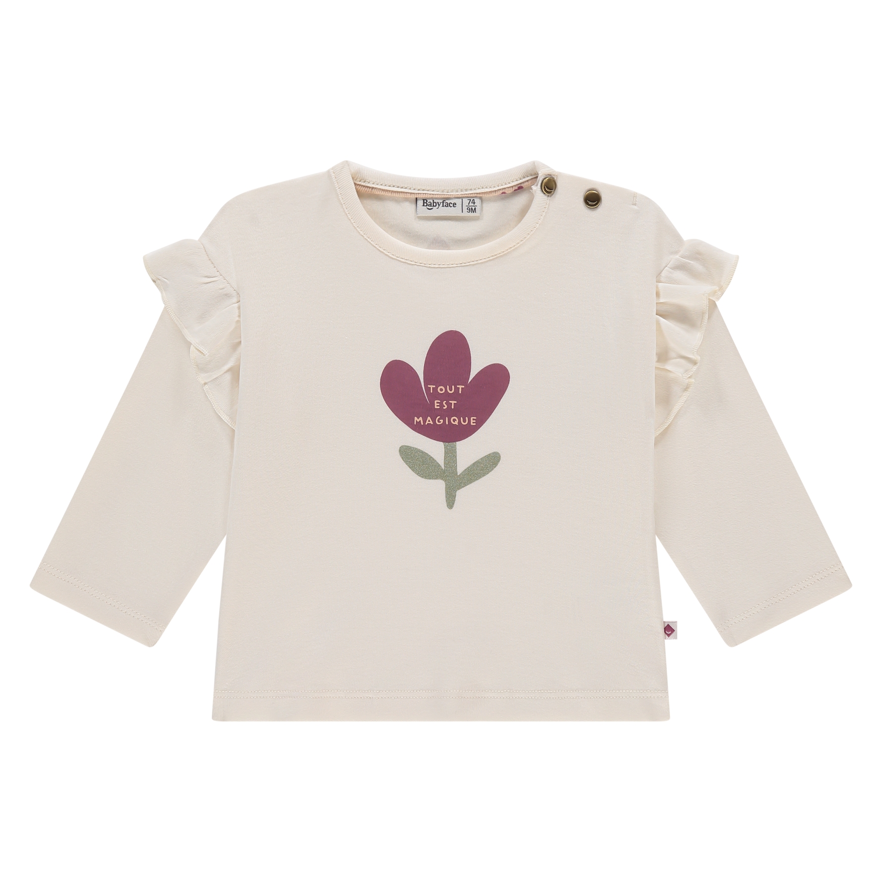 Langarmshirt Baby Babyface weiß Baumwolle