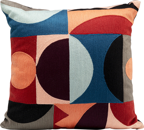 Kissen Colour Block mehrfarbig Polyester