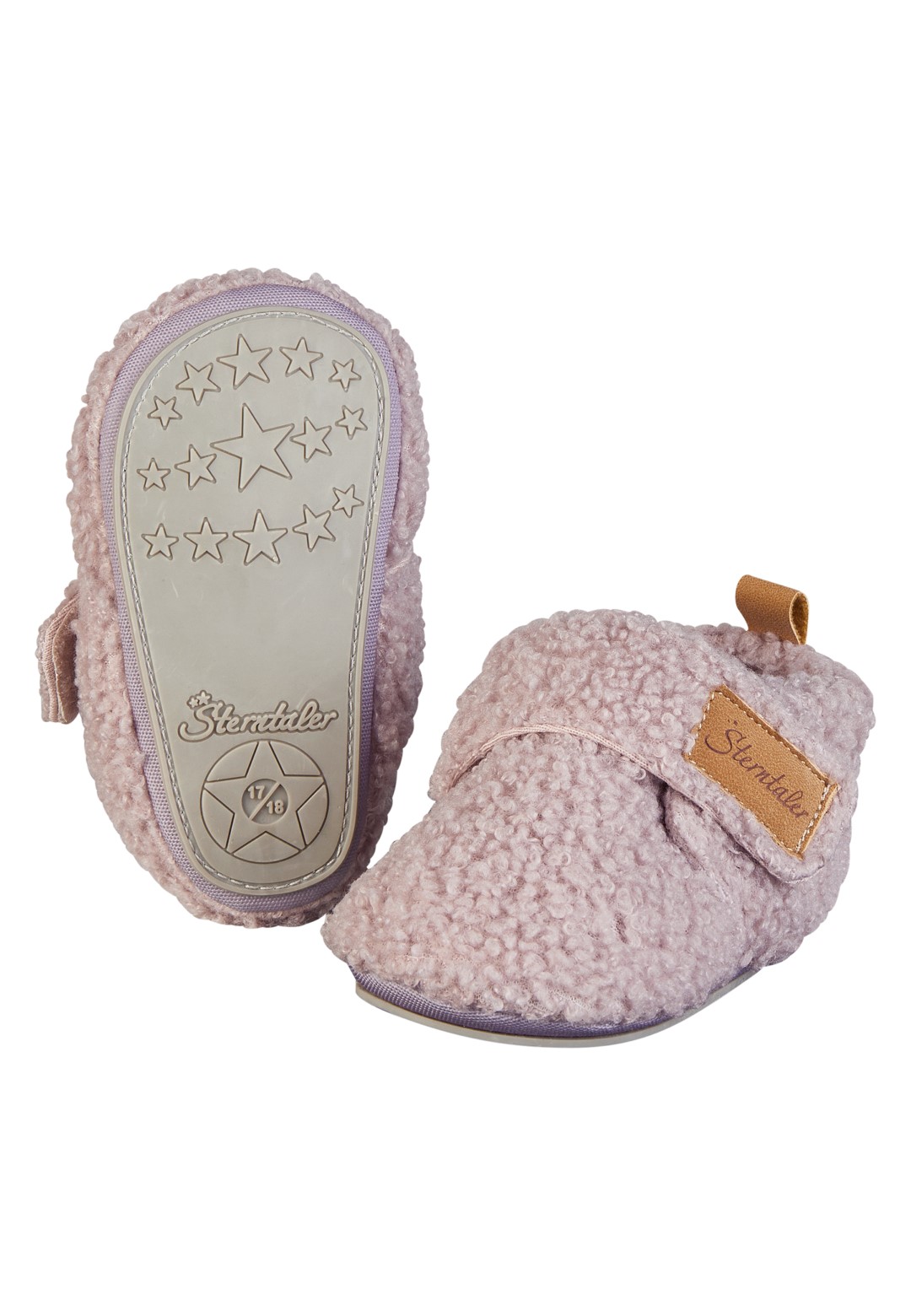 Baby Krabbelschuhe samtrosa Mädchen