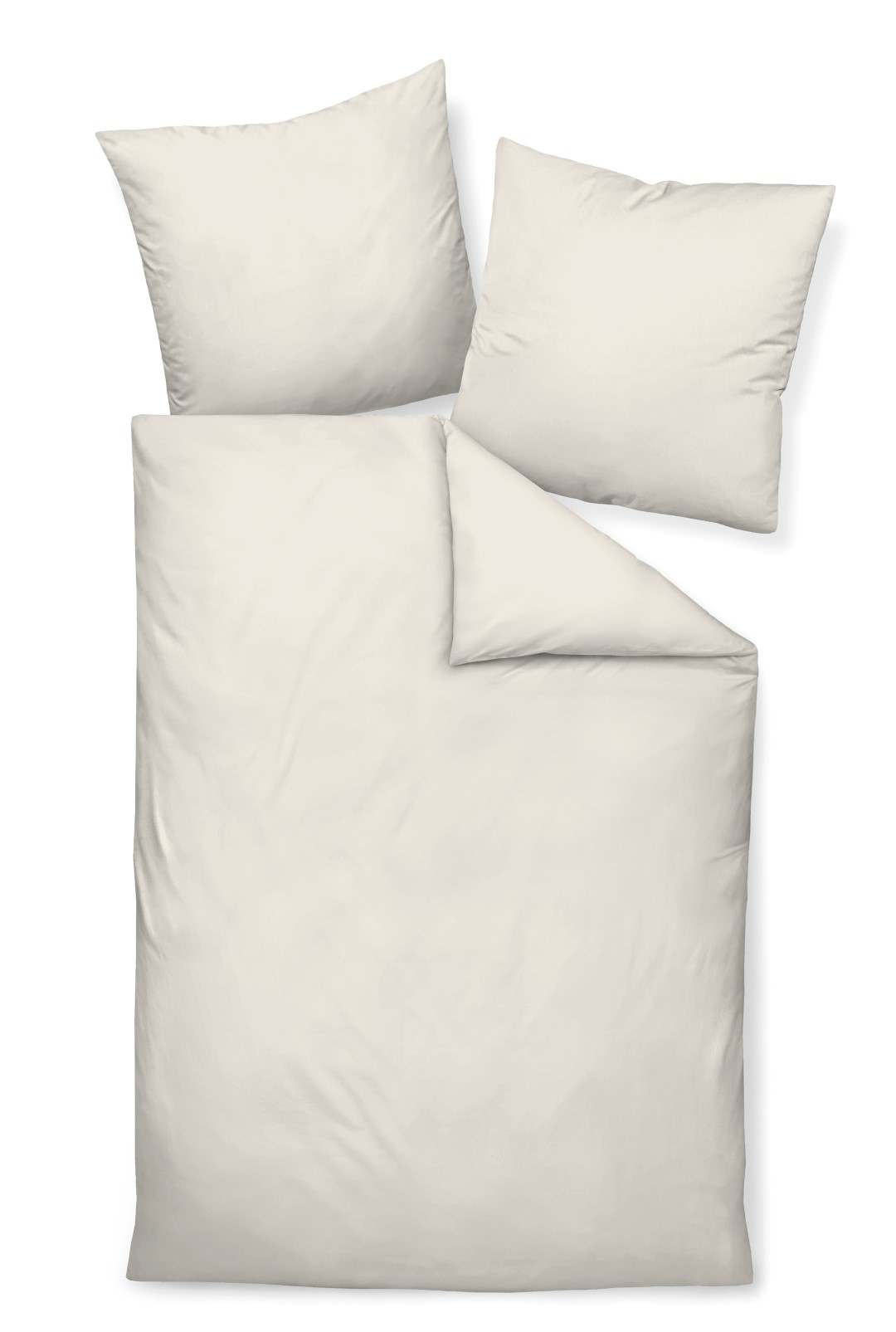 Bettwäsche Colors ecru Mako-Satin