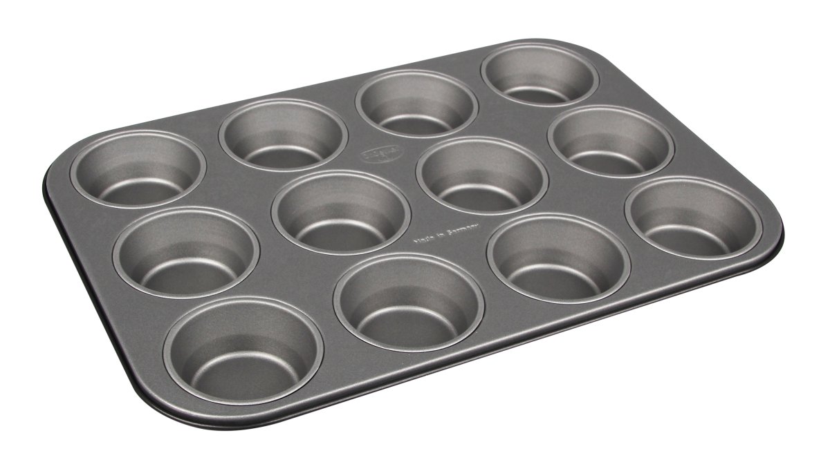 Muffinform, 12er Back-Idee Kreativ schwarz Blech