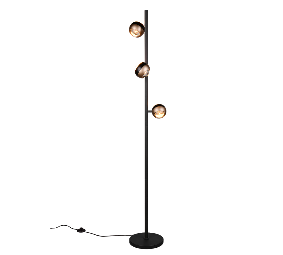 Stehleuchte ORBIT  schwarz matt Metall