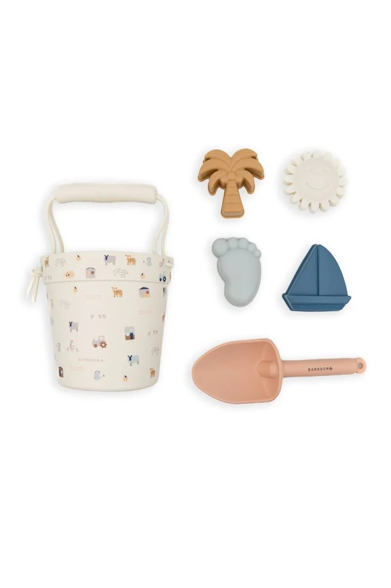 Set da spiaggia 6 pezzi Bamboom in silicone multicolore
