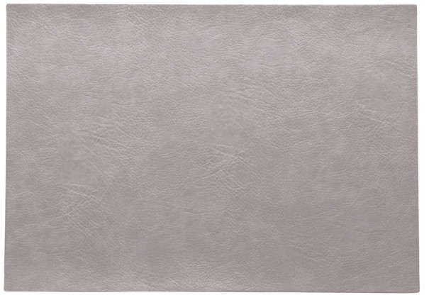 Tischset Vegan Leather grau matt PU
