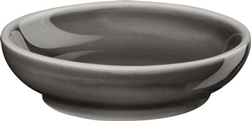 Piatto caviale SEMANA gres antracite lucido