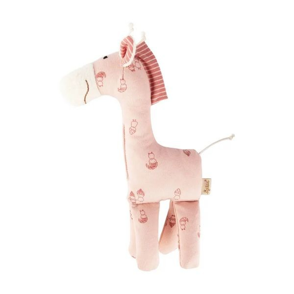 Kuscheltier sigibaby Giraffe rosa Polyester