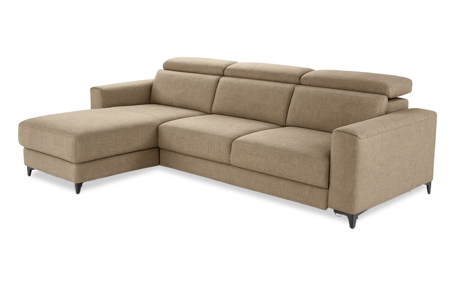 Divano angolare Oplá in tessuto beige