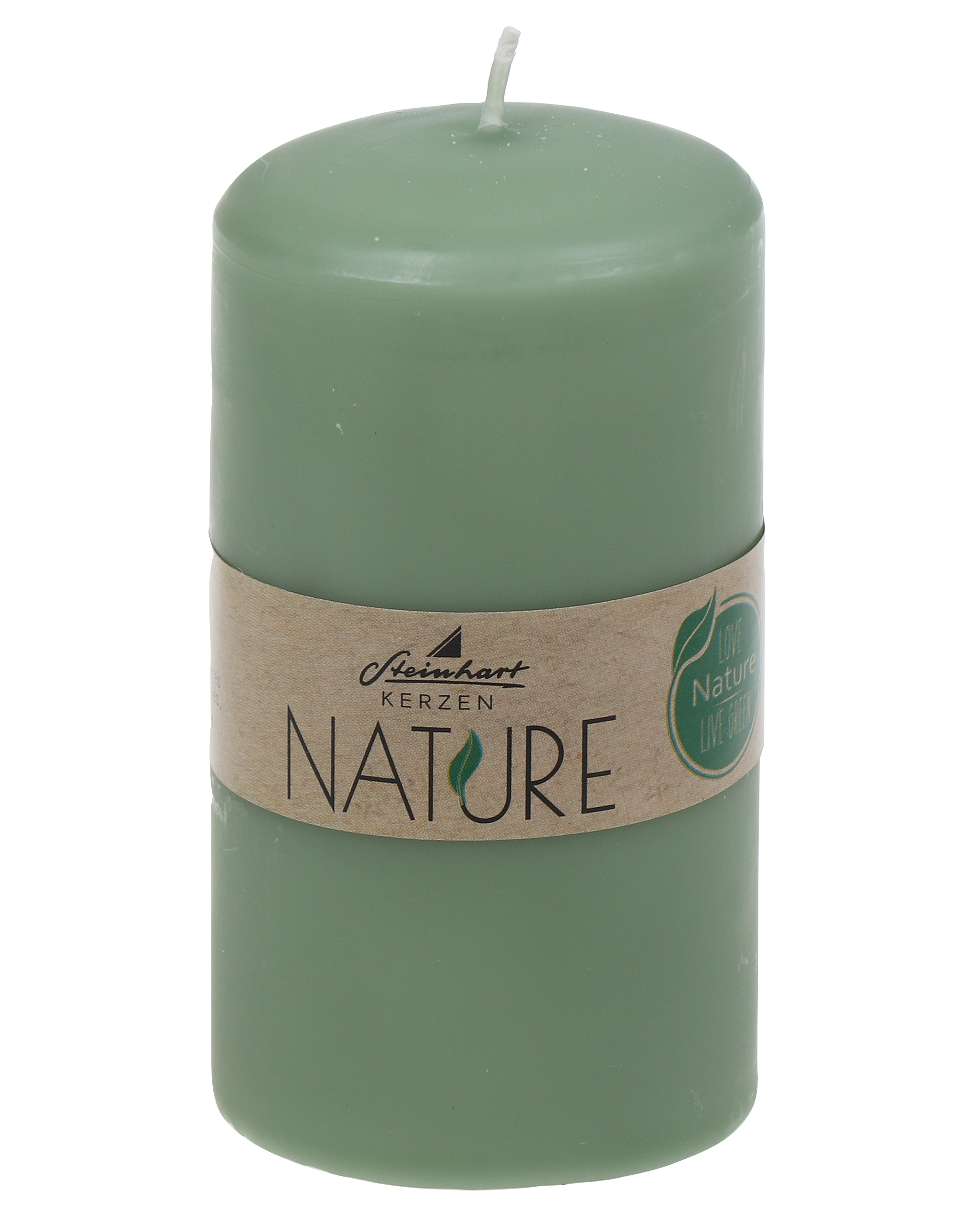 Kerze Nature Grün Wachs