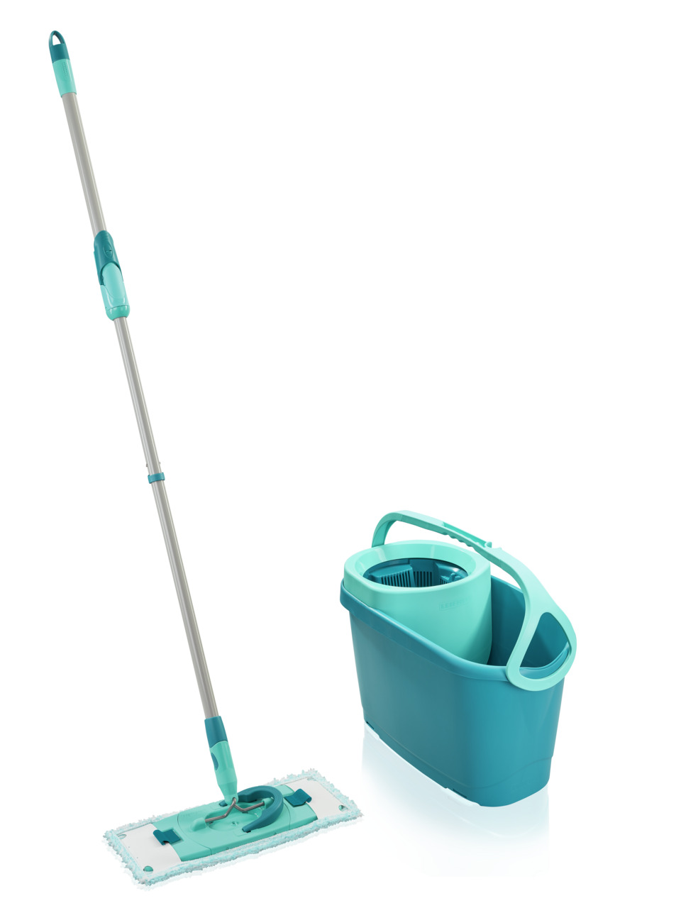 Bodenwischer-Set Clean Twist türkis Kunststoff
