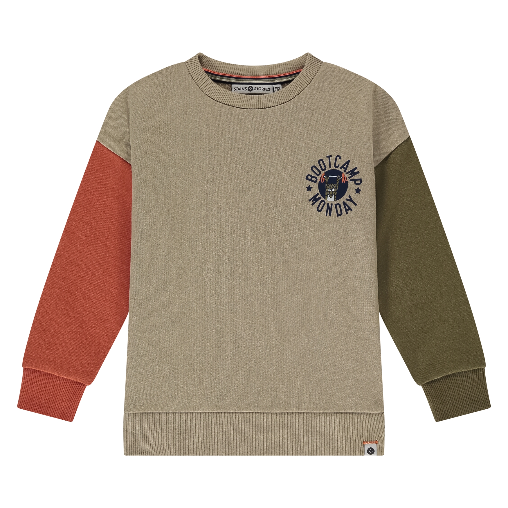 Boys Babyface camicia a maniche lunghe in cotone marrone