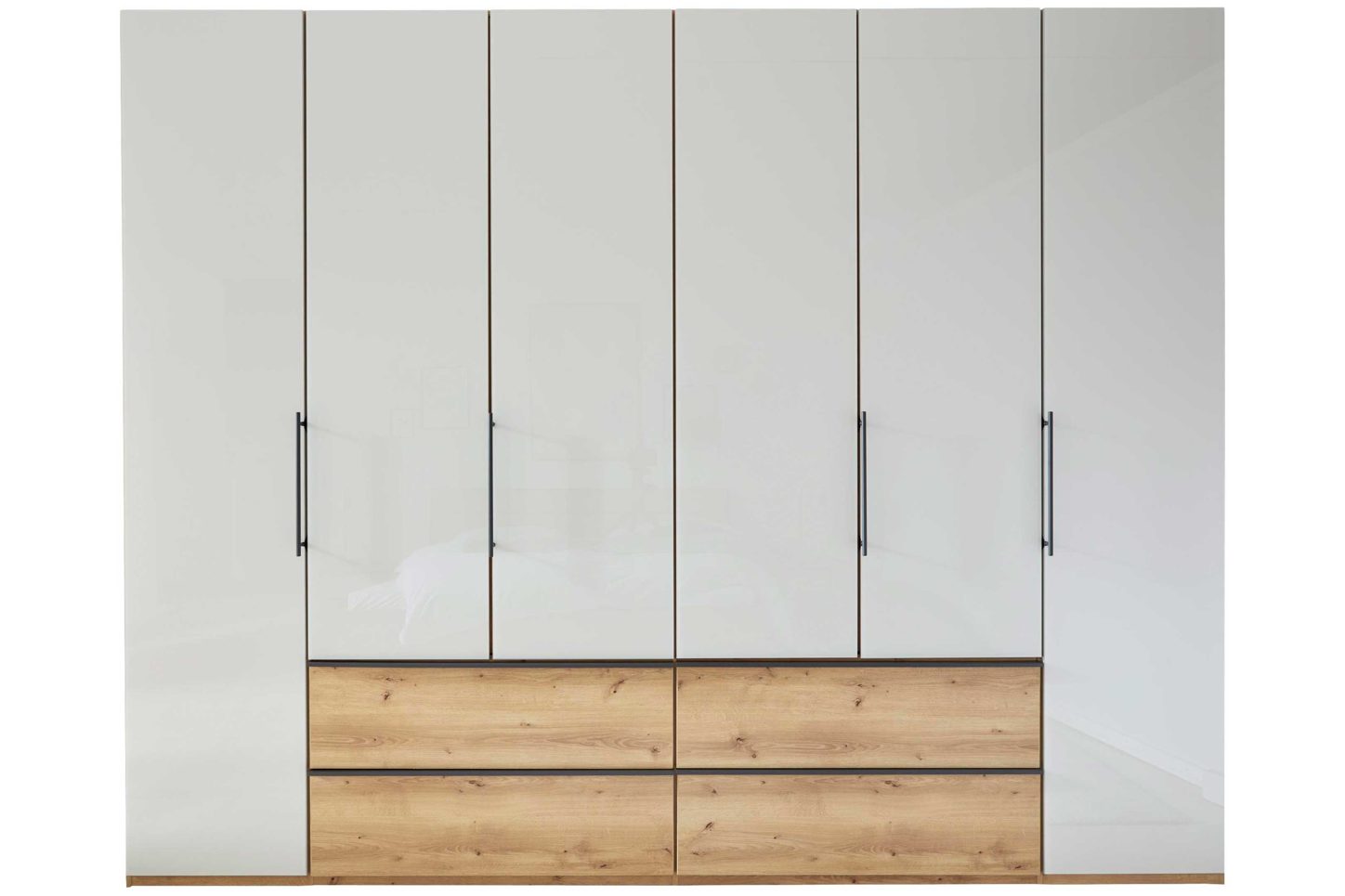 Drehtürenschrank Interliving 1205 champagner Eiche