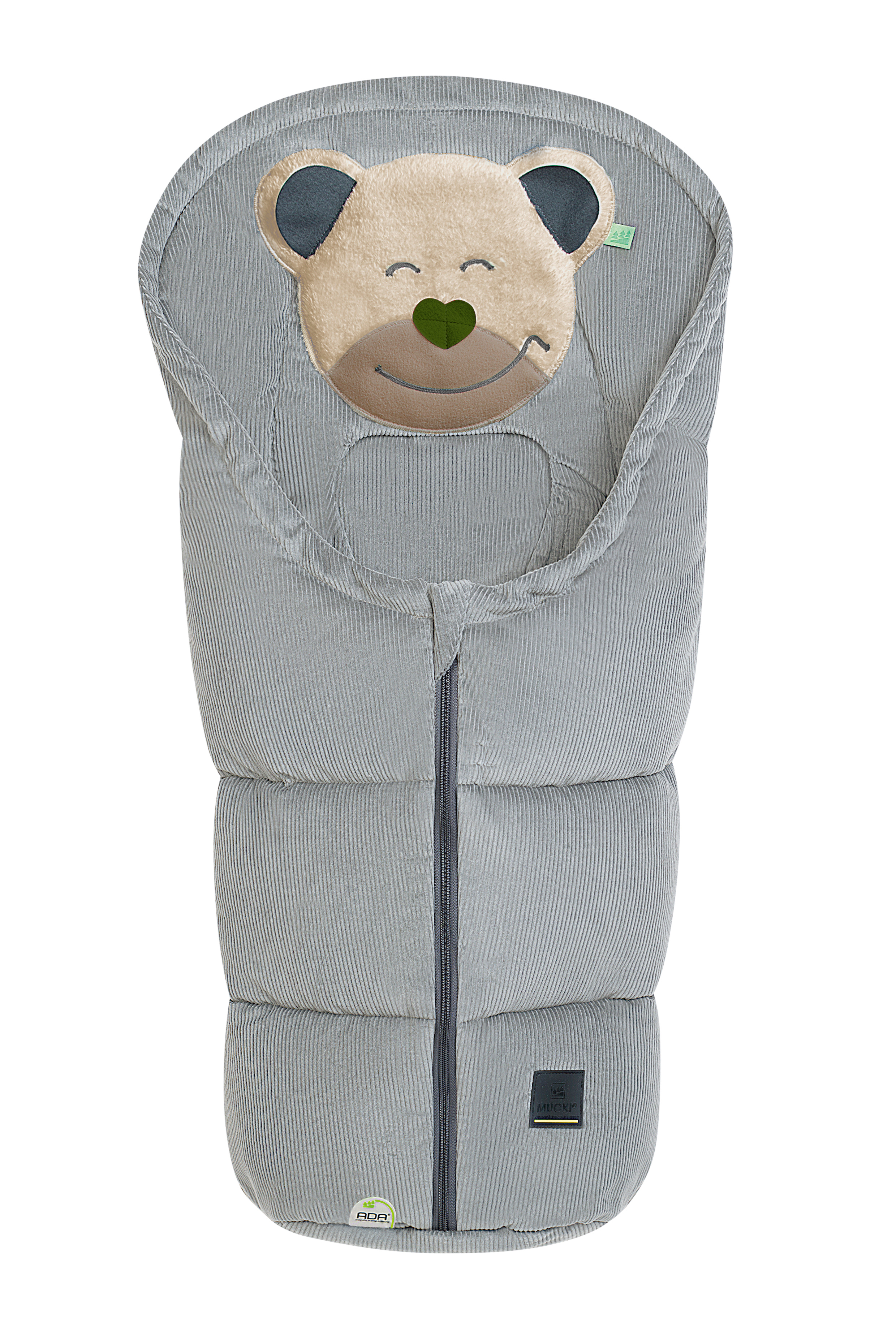 Manicotto per piedi Mucki grigio tessile