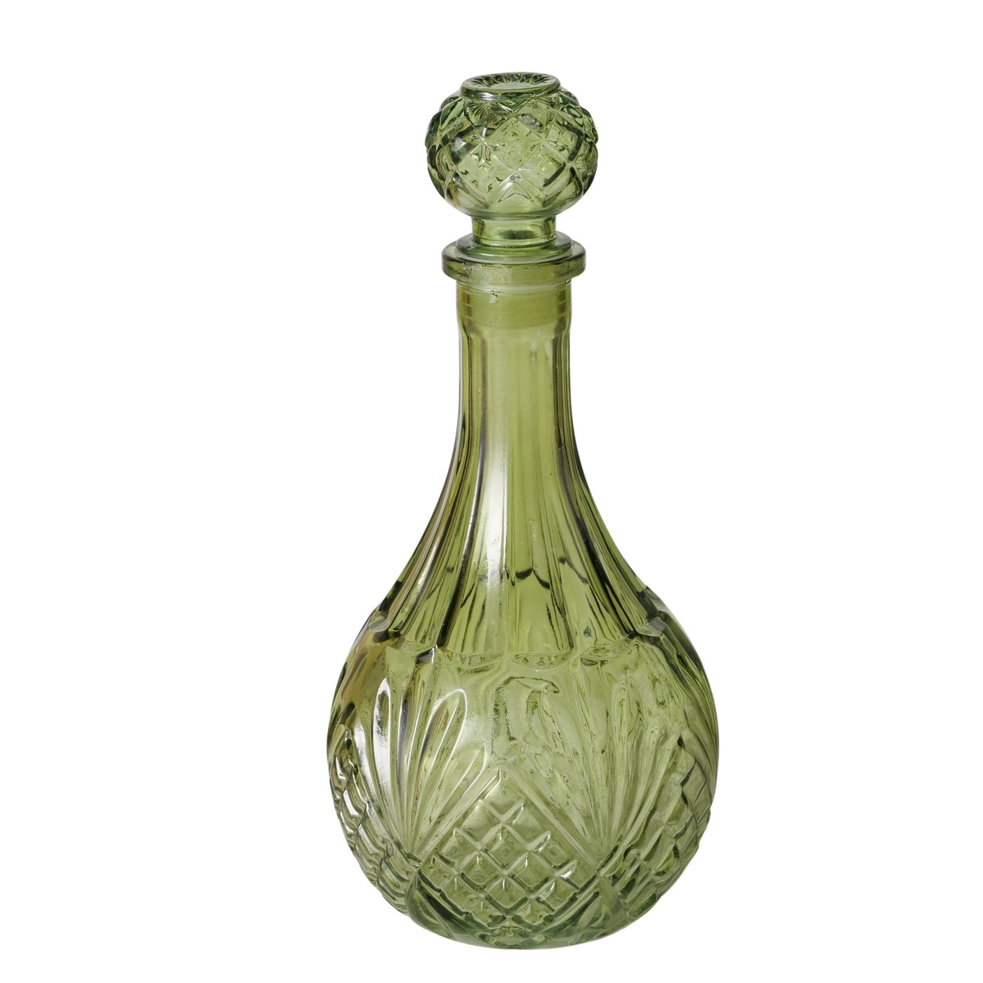 Dekoflasche Treviso grün Glas