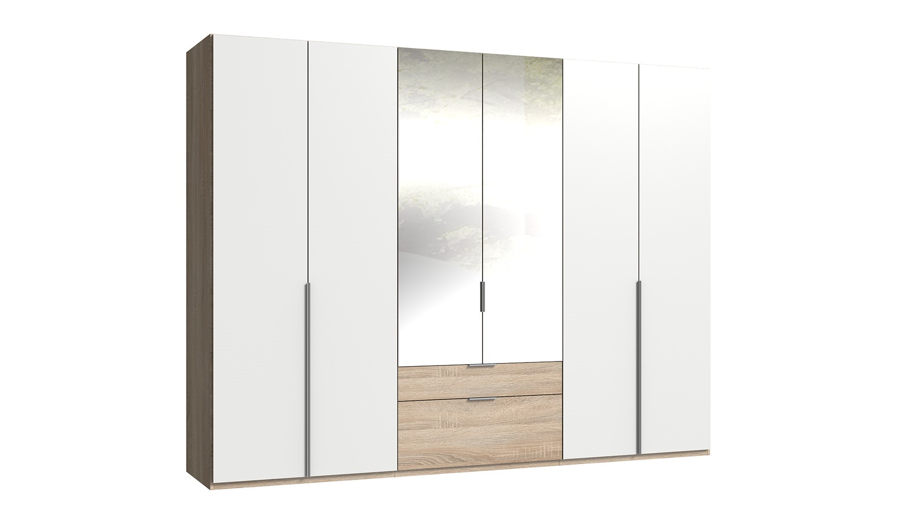 Drehtürenschrank NewYorkA braun Eiche