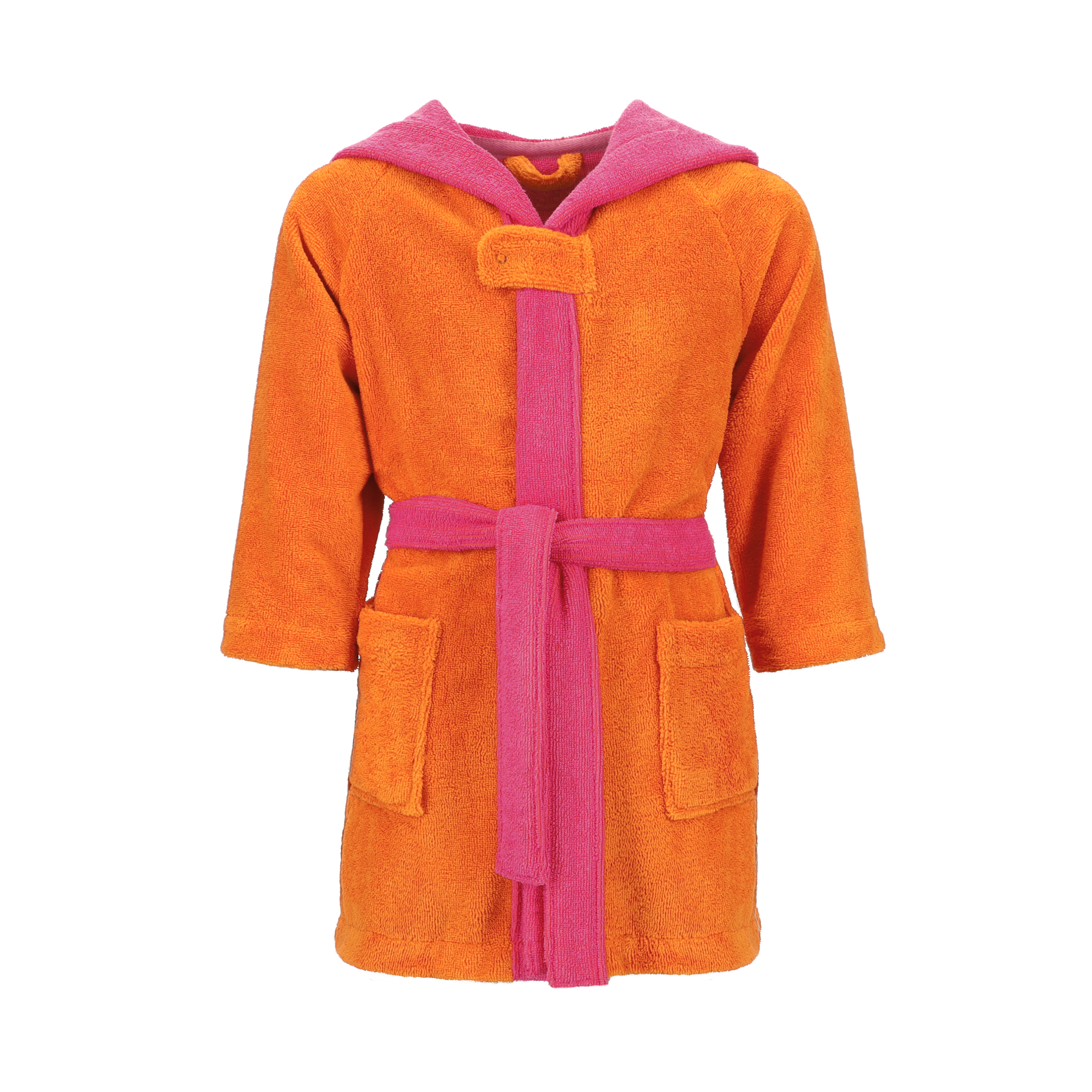 Kindermantel Bixie orange Frottee