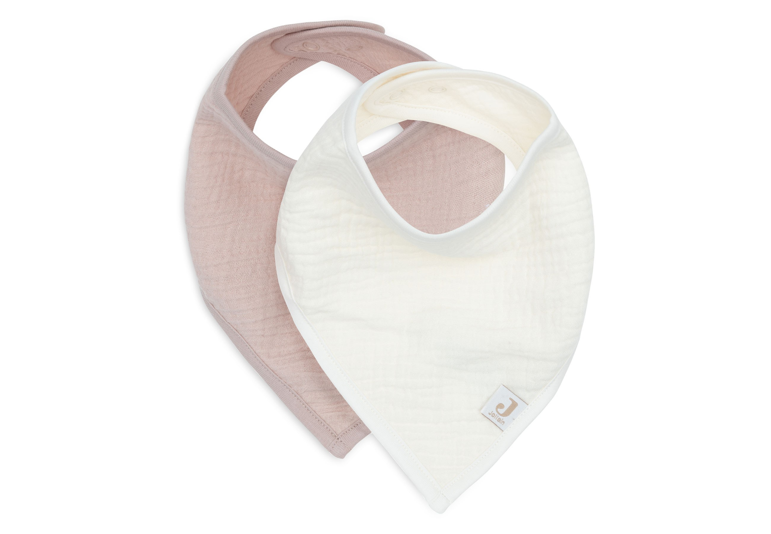 Lätzchen Basics rosa weiß Baumwolle