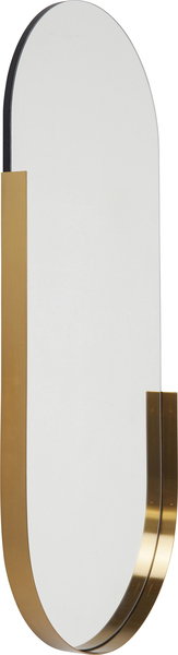 Spiegel Hipster gold Glas Edelstahl