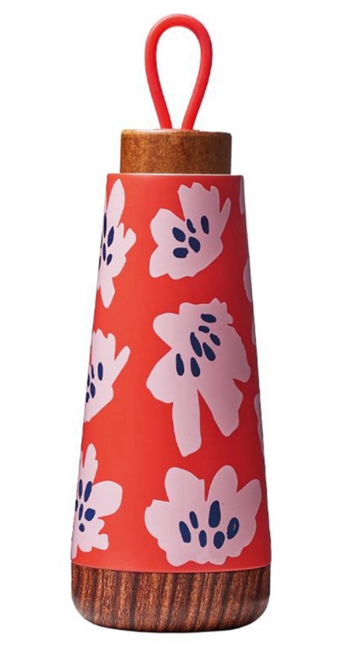Trinkflasche Bioloco Loop mini Edelstahl rosa