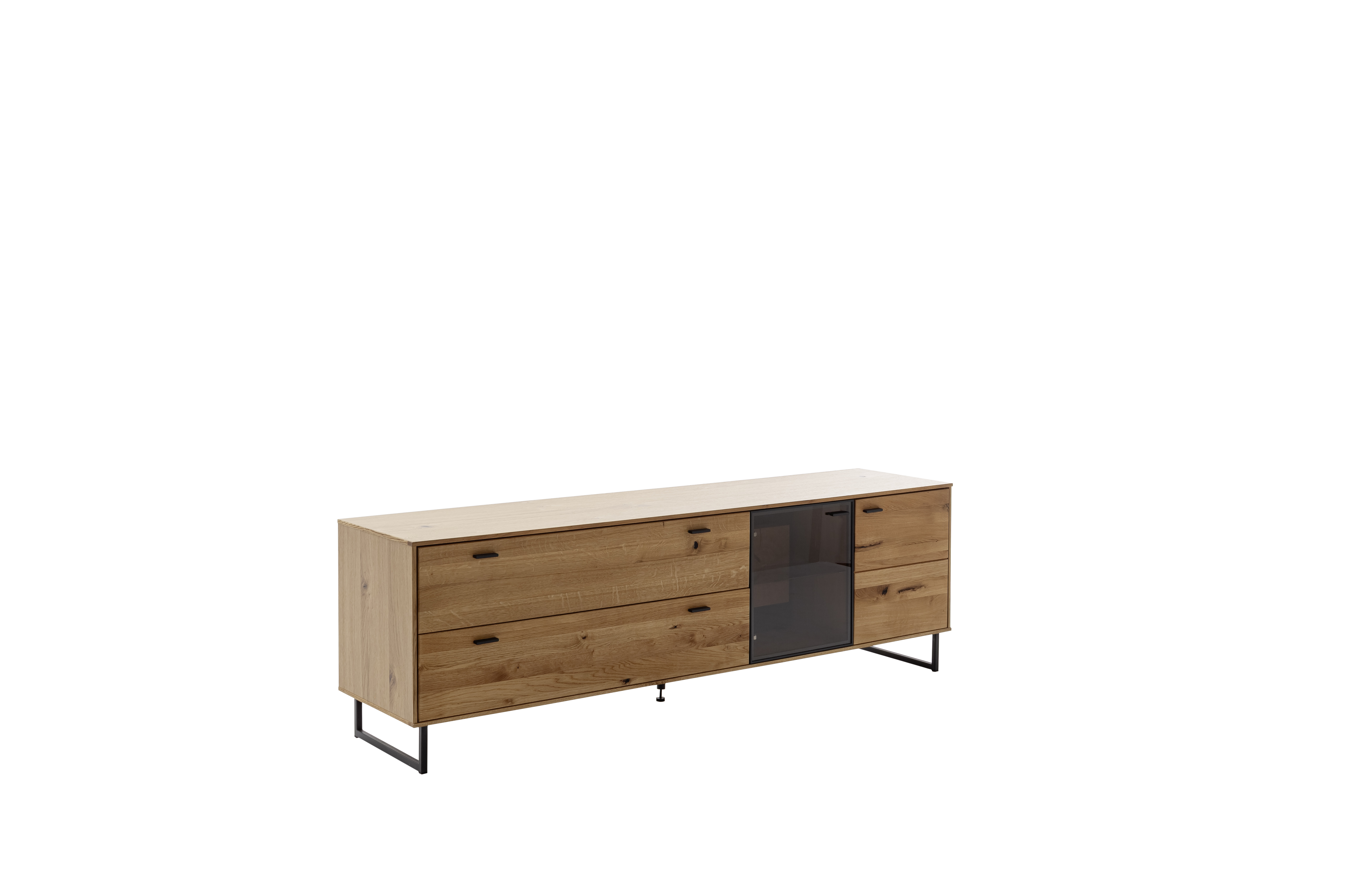 Mobile TV Assini in rovere selvatico marrone antracite