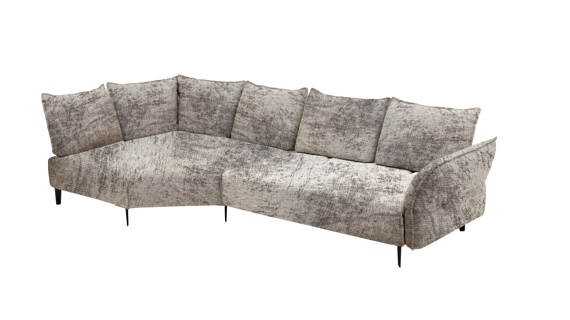 Ecksofa 16660 Bonnie silber Stoff