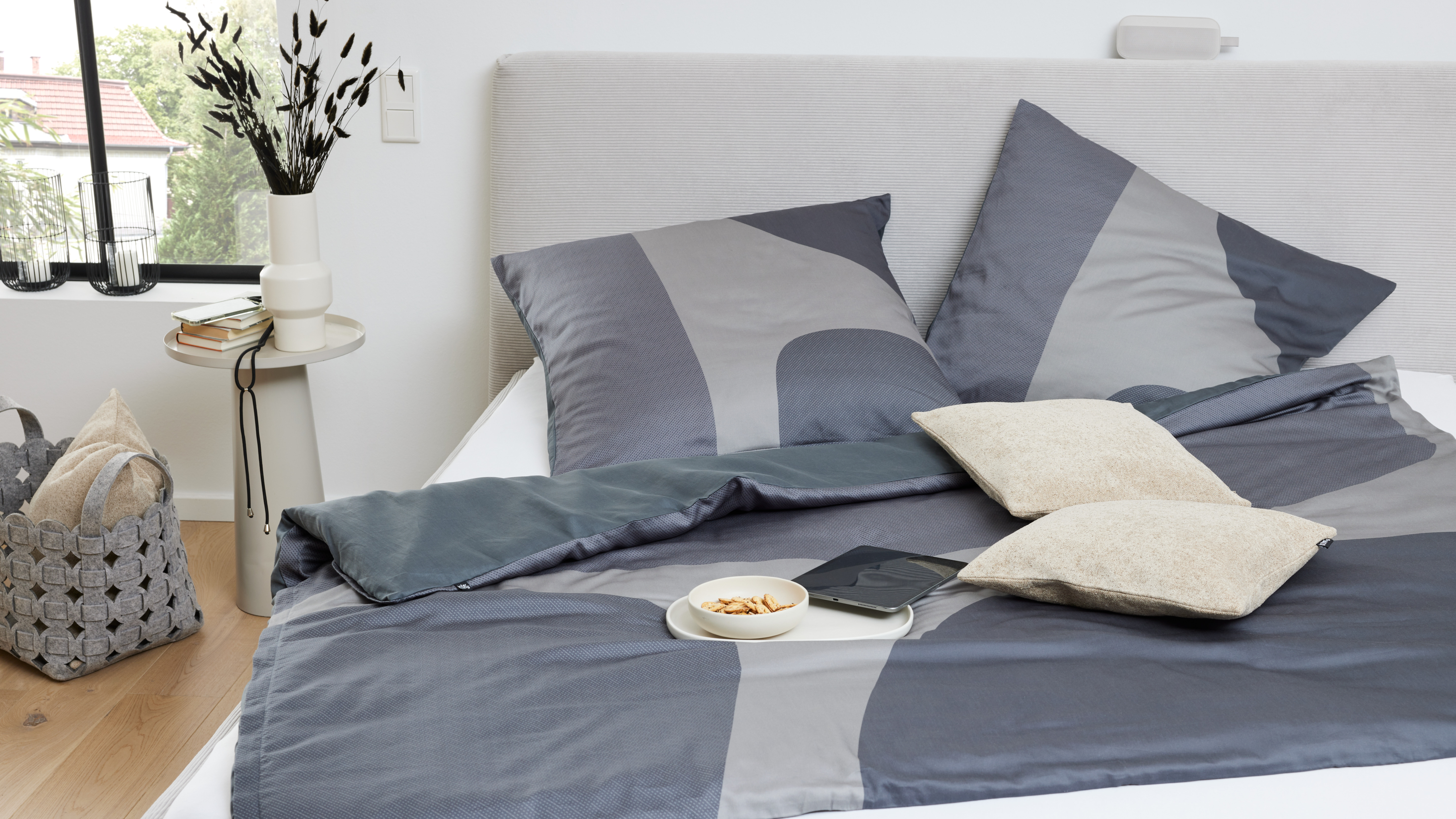 Bettwäsche Interliving 9130 Grau Stoff