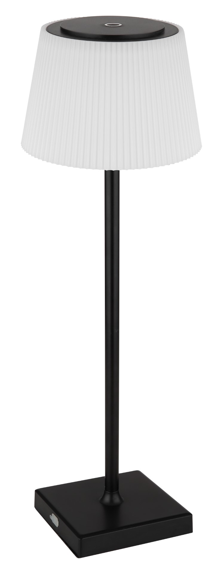 Lampada da tavolo Gregoir in metallo nero