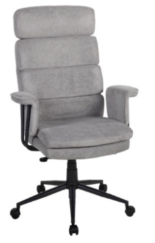 Chefsessel Junis grau Stoff Metall