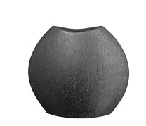 Vaso Moon in gres nero opaco
