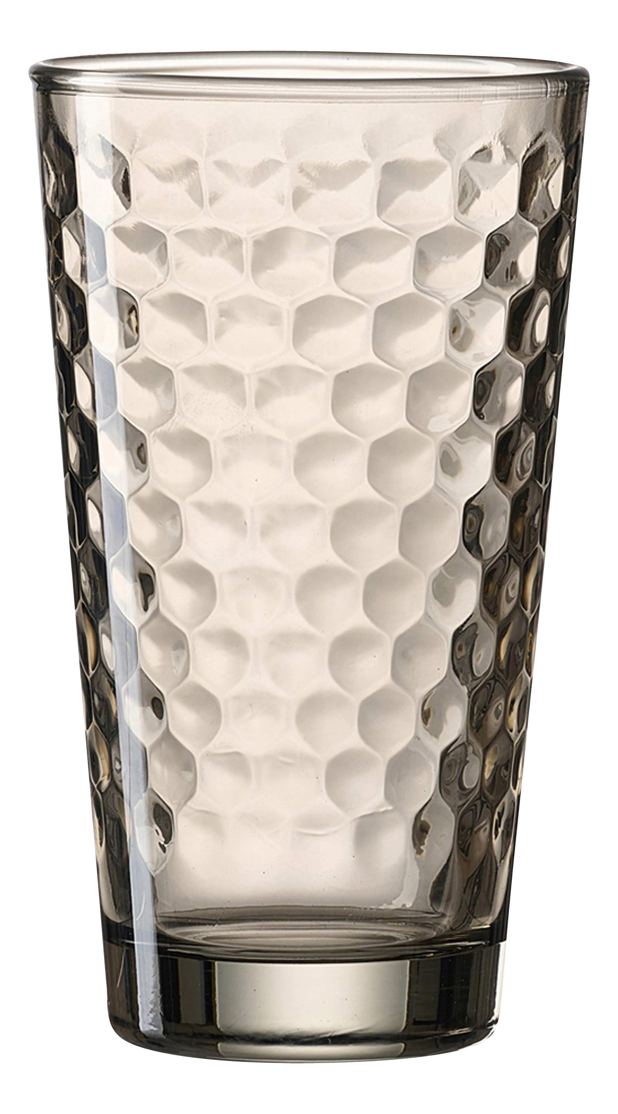 Longdrinkglas Favo grau Glas