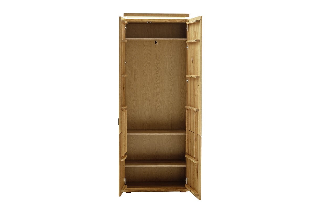 Garderobenschrank Barcelona braun Wildeiche