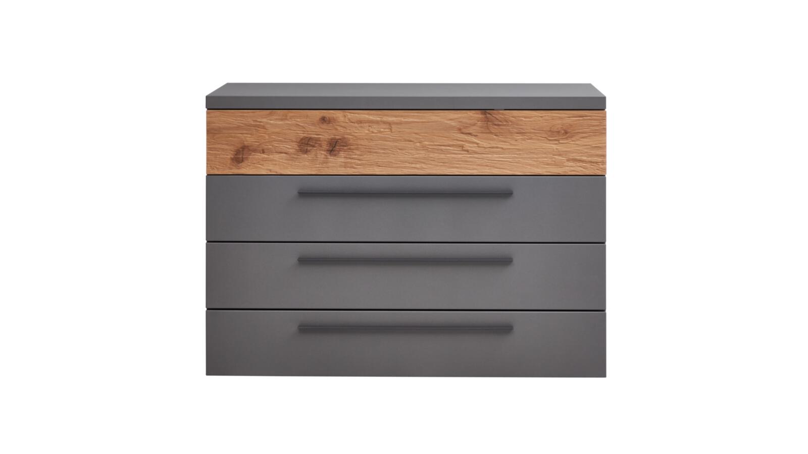 Kommode Interliving 1025 graphit Eiche