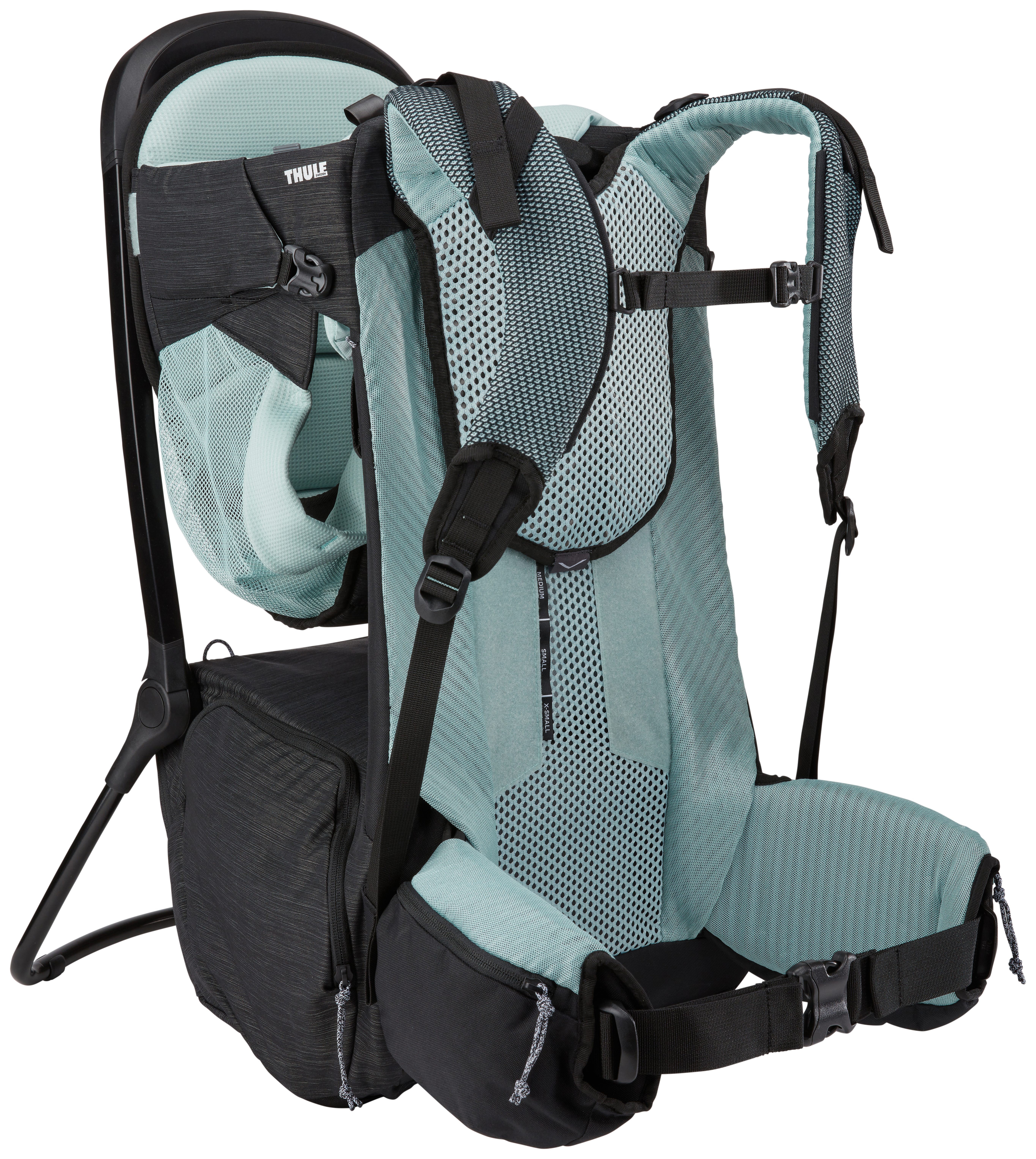 Kindertrage Sapling schwarz blau Kunststoff Stoff