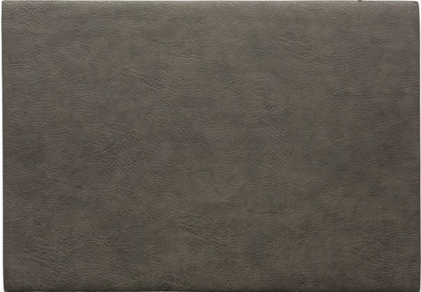 Tischset Vegan Leather grau matt PU