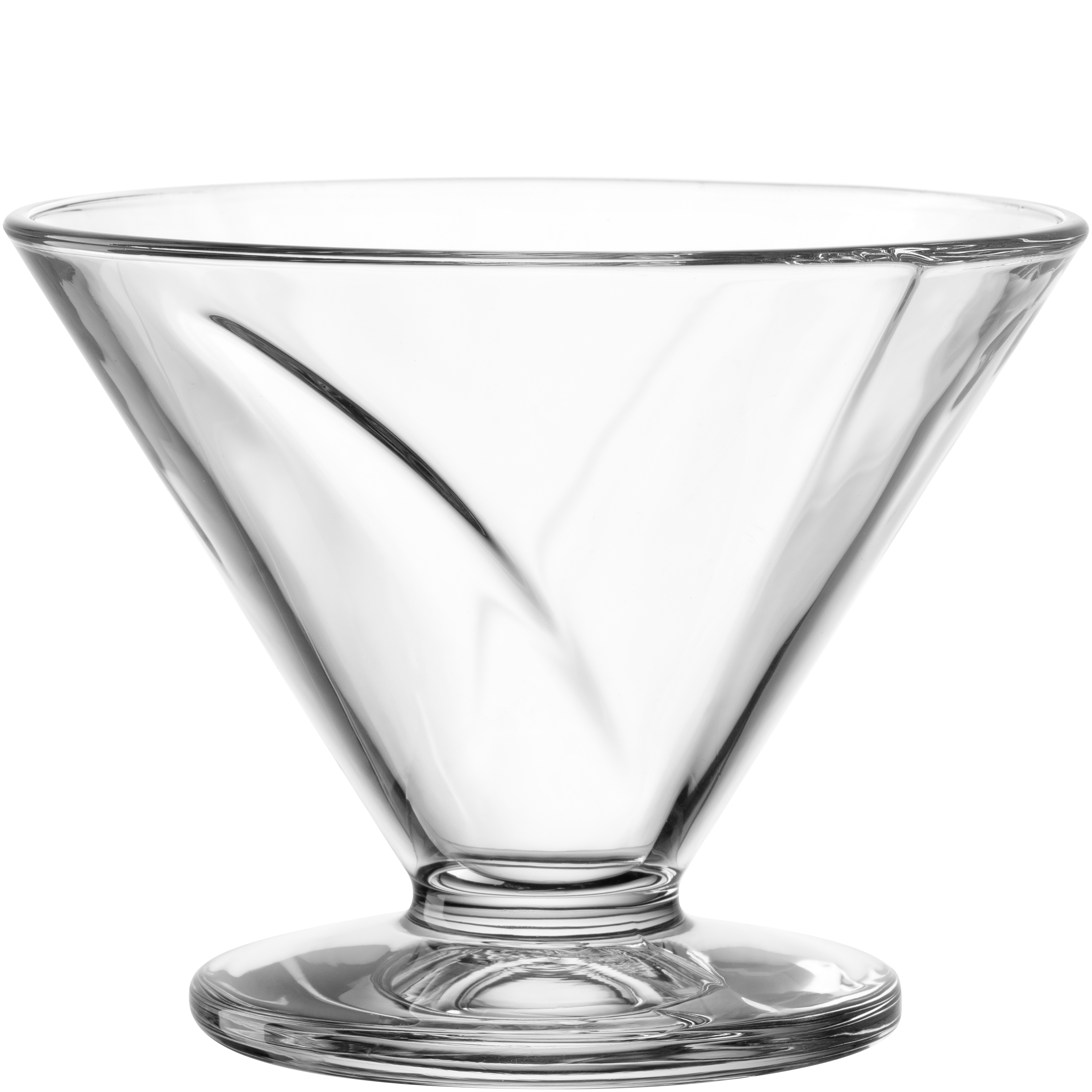 Schale Cono transparent Glas