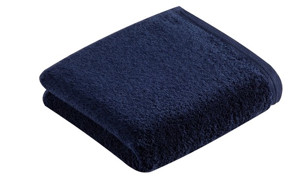 Handtuch Vegan Life blau Frottee