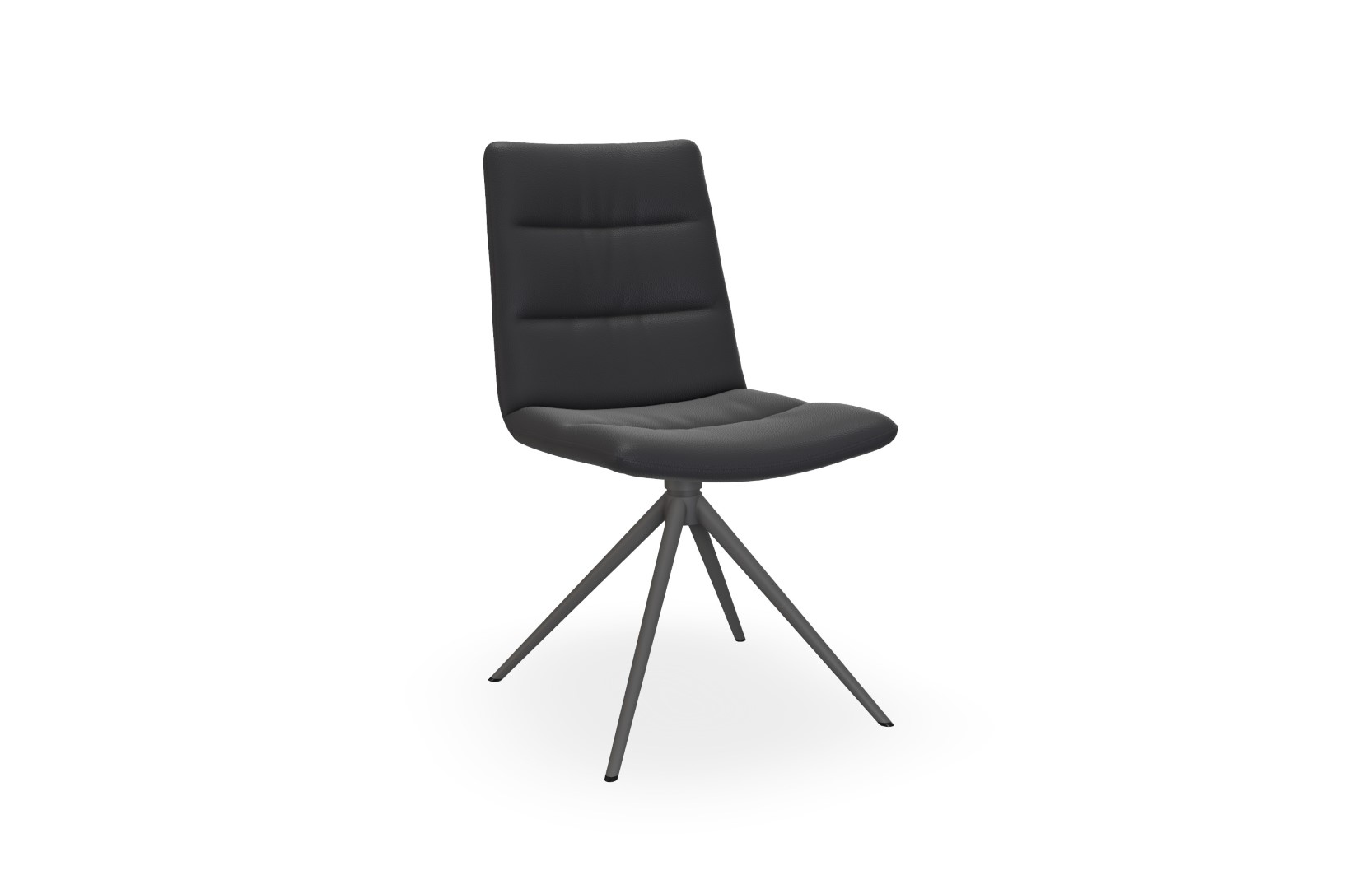 Stuhl Kenza schwarz Leder