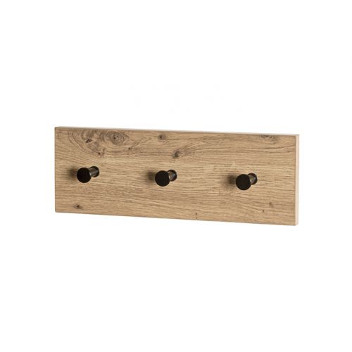 Wandgarderobe Parma braun MDF Metall