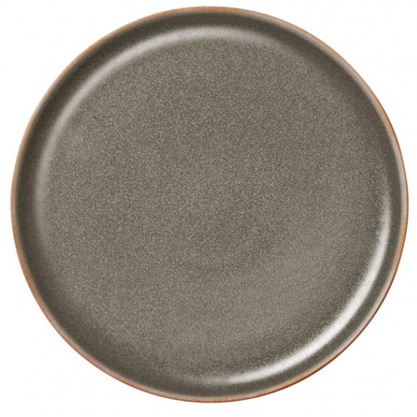 Piatto da pranzo Saisons in gres antracite opaco